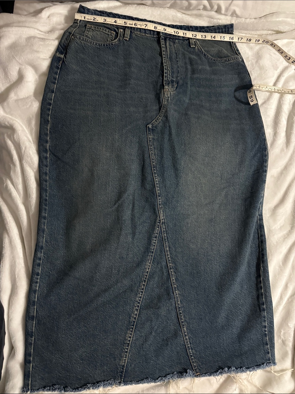 Denim long Skirt